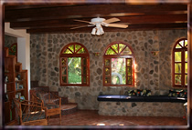 Inside the "casa"