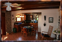 Inside the casa 